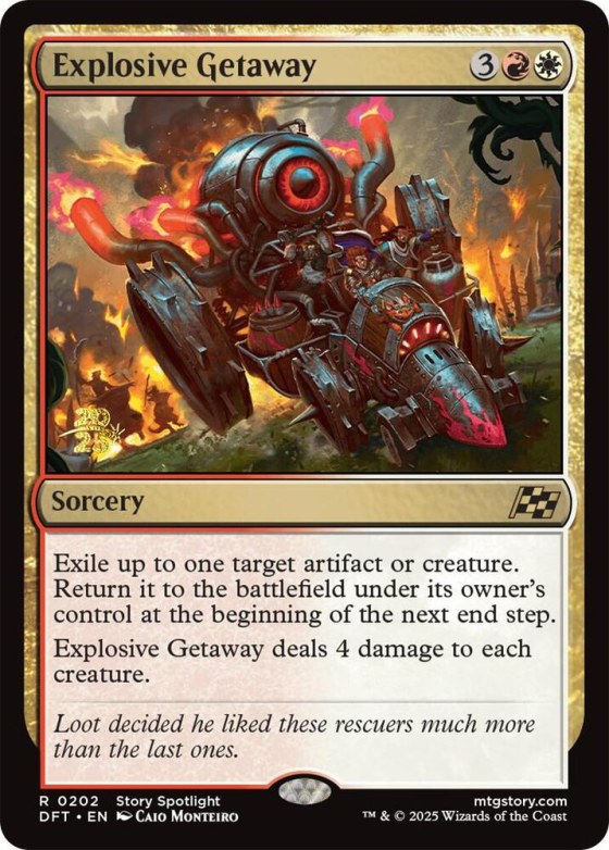 Explosive Getaway - Foil Explosive Getaway
