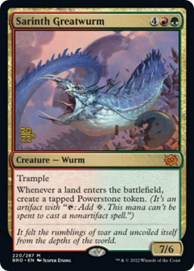 Sarinth Greatwurm - Foil Sarinth Greatwurm