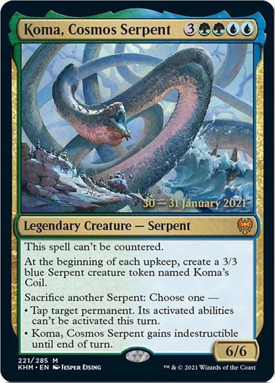 Koma, Cosmos Serpent - Foil Koma Cosmos Serpent