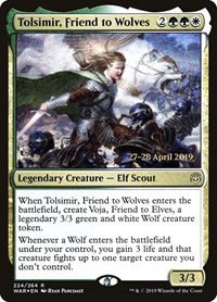 Tolsimir, Friend to Wolves - Foil Tolsimir Friend To Wolves
