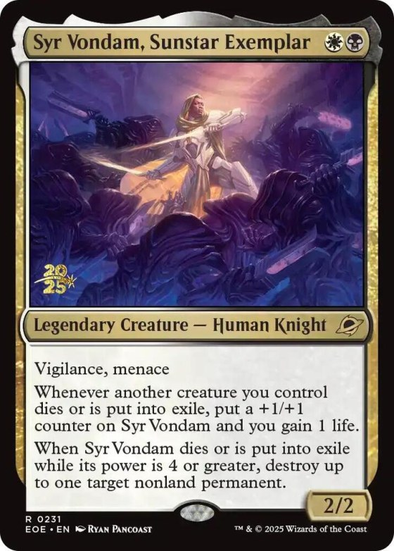 Syr Vondam, Sunstar Exemplar - Foil Syr Vondam Sunstar Exempl