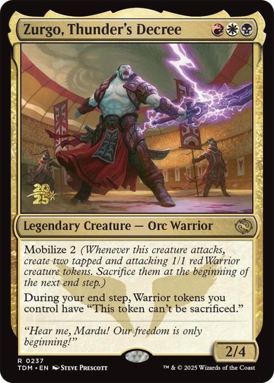 Zurgo, Thunder's Decree - Foil Zurgo Thunder S Decree