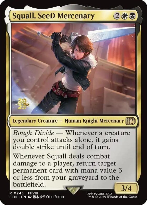 Squall, SeeD Mercenary - Foil Squall Seed Mercenary