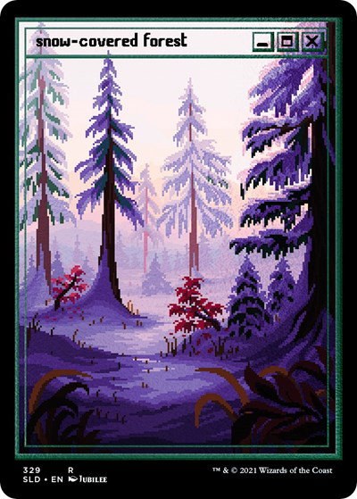 Snow-Covered Forest - Foil Etched
