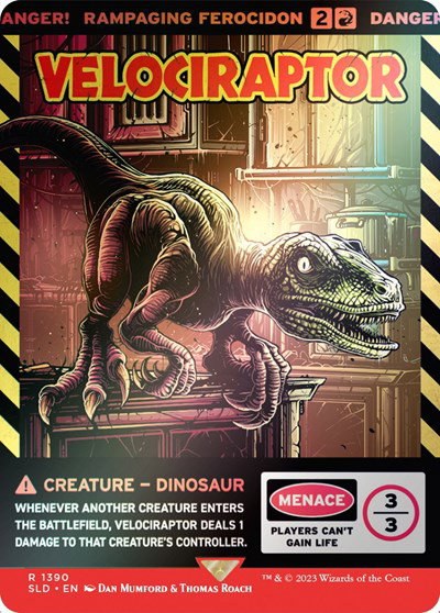 Velociraptor - Rampaging Ferocidon - Rainbow Foil