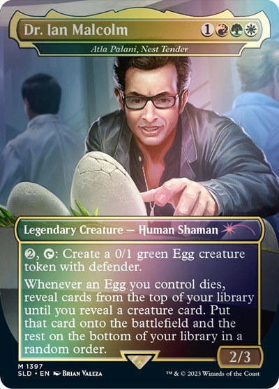 Dr. Ian Malcolm - Atla Palani, Nest Tender - Rainbow Foil