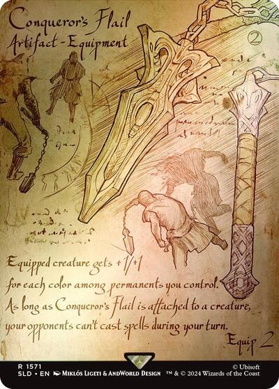 Conqueror's Flail - Rainbow Foil