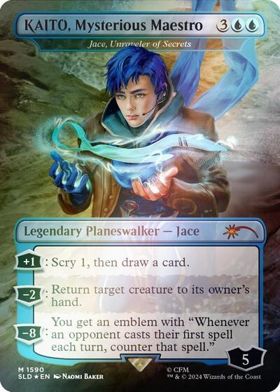 KAITO, Mysterious Maestro - Jace, Unraveler of Secrets - Rainbow Foil