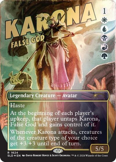 Karona, False God - Rainbow Foil
