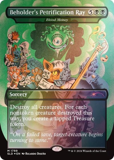 Beholder's Petrification Ray - Blood Money - Rainbow Foil