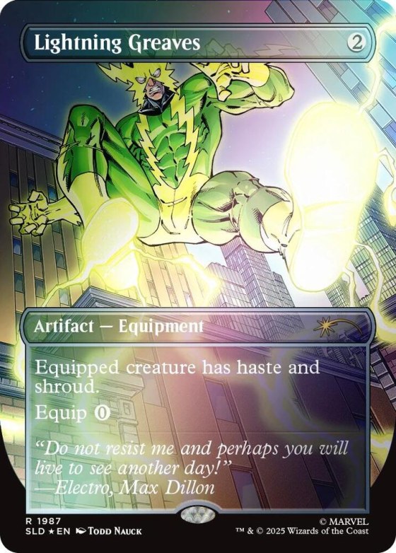 Lightning Greaves - Rainbow Foil