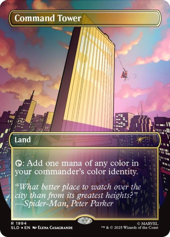 Command Tower - Rainbow Foil