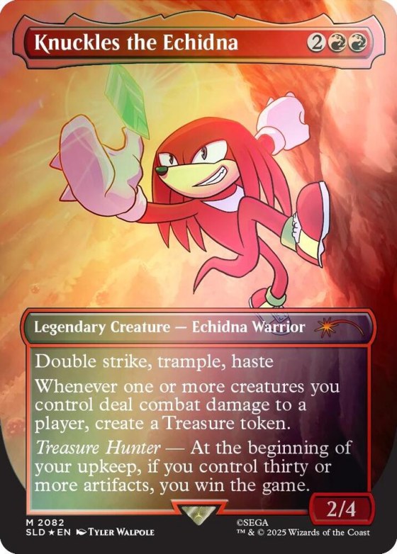 Knuckles the Echidna - Rainbow Foil