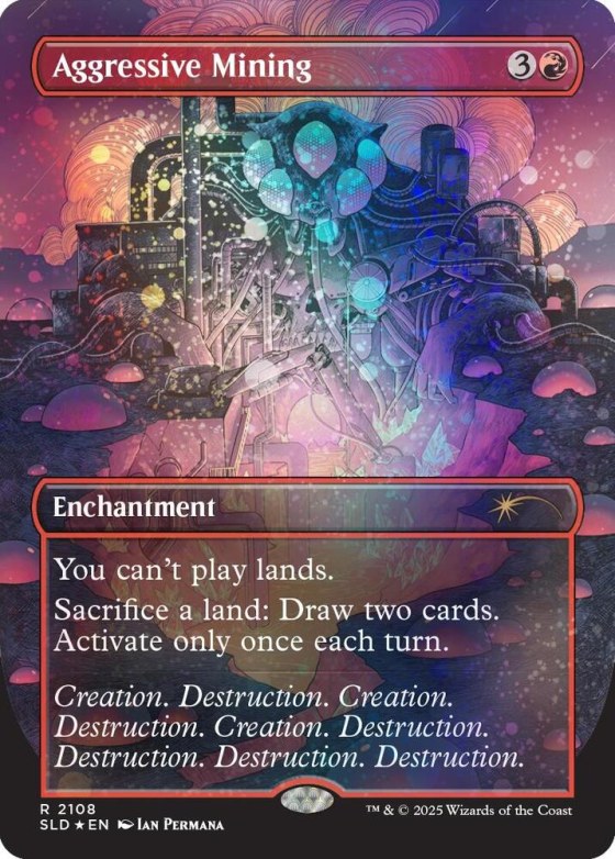 Aggressive Mining - Galaxy Foil