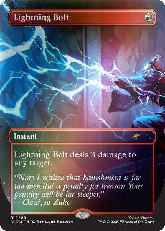 Lightning Bolt - Rainbow Foil