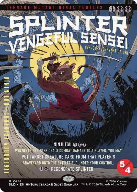 Splinter, Vengeful Sensei - Ink-Eyes, Servant of Oni - Foil