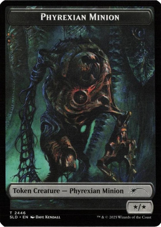 Phyrexian Minion (SLD) // Pegasus (KHC) Double-sided Token