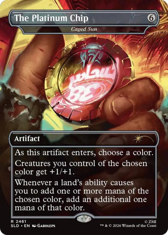 The Platinum Chip - Caged Sun - Foil