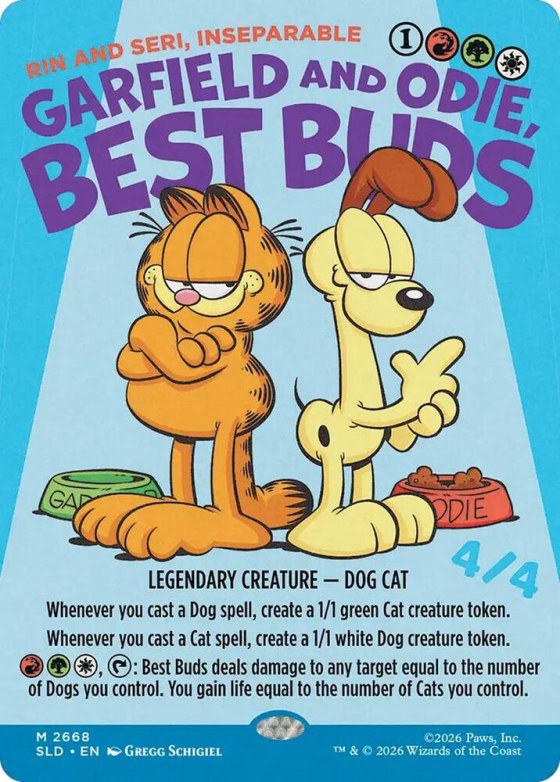 Garfield and Odie, Best Buds - Rin and Seri, Inseparable - Foil