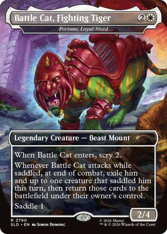 Battle Cat, Fighting Tiger - Fortune, Loyal Steed - Foil
