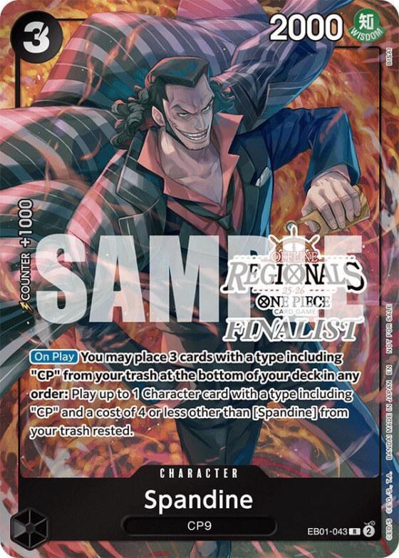 Spandine - Offline Regional Finalist Card