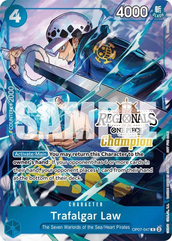 Trafalgar Law - Offline Regional Champion Card