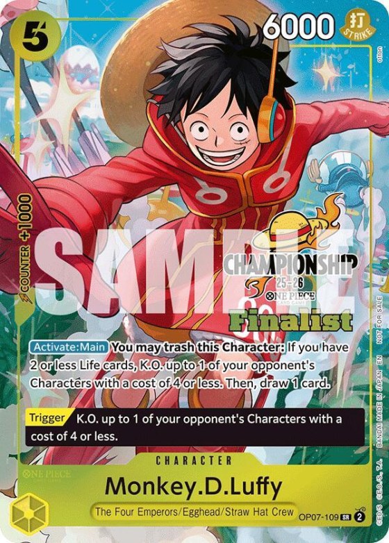 Monkey.D.Luffy - Cs 25 26 Finalist Card Set 1