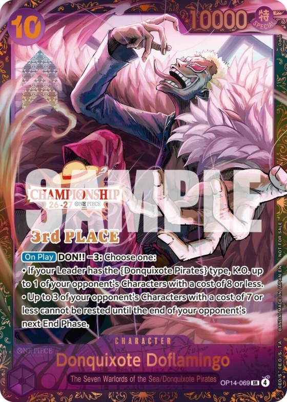 Donquixote Doflamingo - Cs 26 27 3rd Place Trophy Card