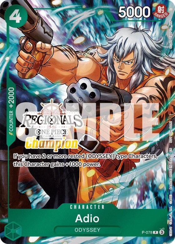 Adio - Offline Regional Champion Card