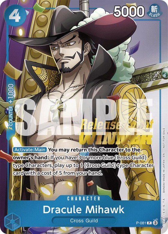 Dracule Mihawk - Op11 Release Event Winner