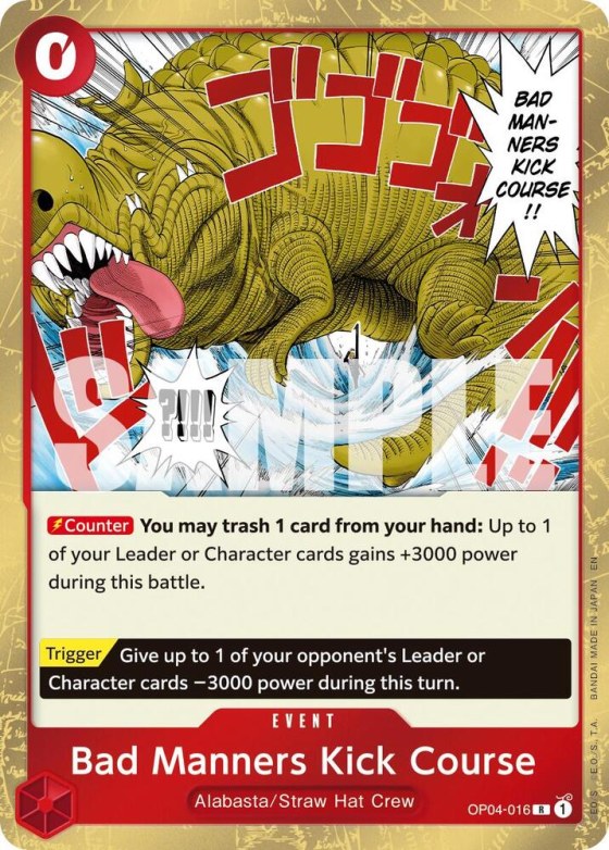 Bad Manners Kick Course - Reprint