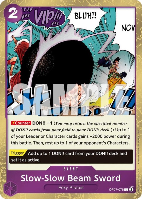 Slow-Slow Beam Sword - Pirate Foil