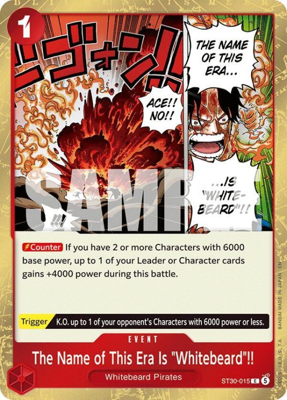 The Name of This Era Is "Whitebeard"!! - Foil