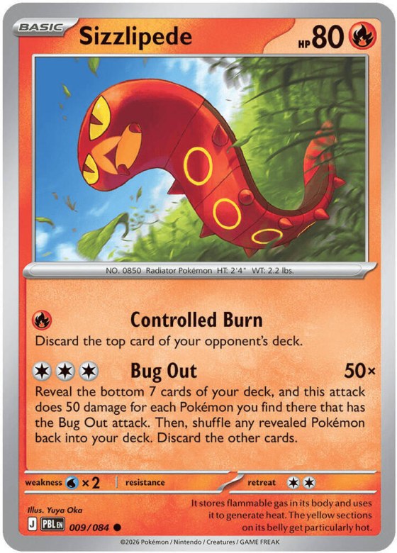 Sizzlipede - Reverse Holo