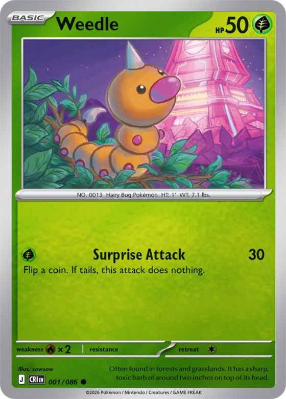 Weedle - Reverse Holo