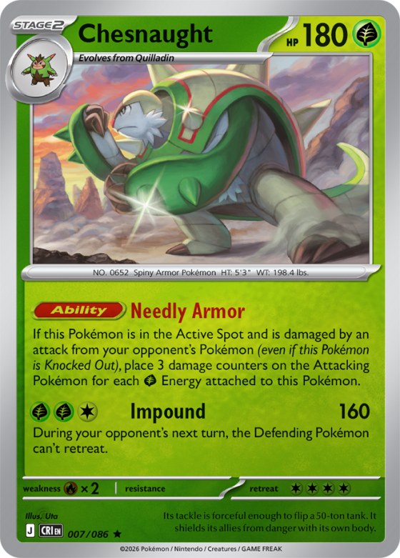 Chesnaught - Reverse Holo