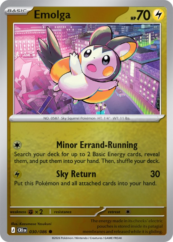 Emolga - Reverse Holo