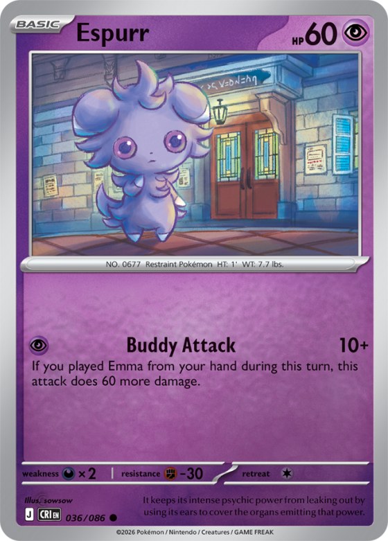 Espurr - Reverse Holo
