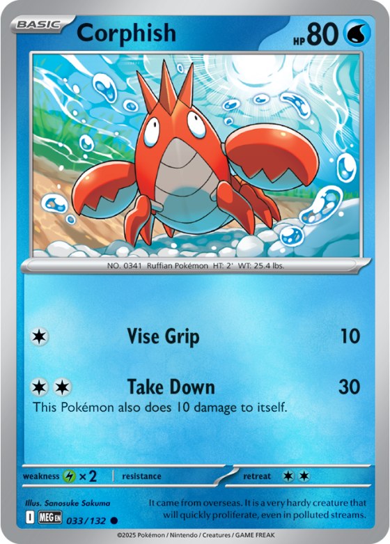 Corphish - Reverse Holo