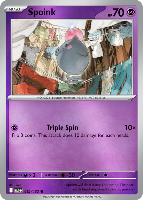 Spoink - Reverse Holo