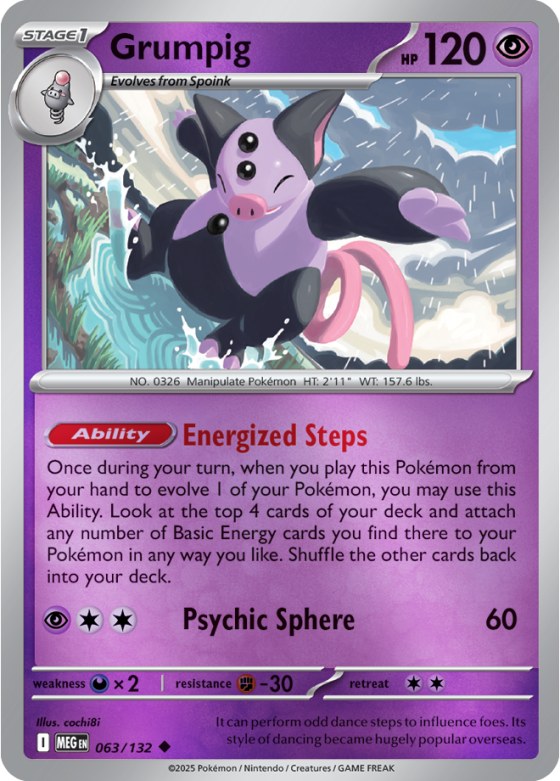 Grumpig - Reverse Holo