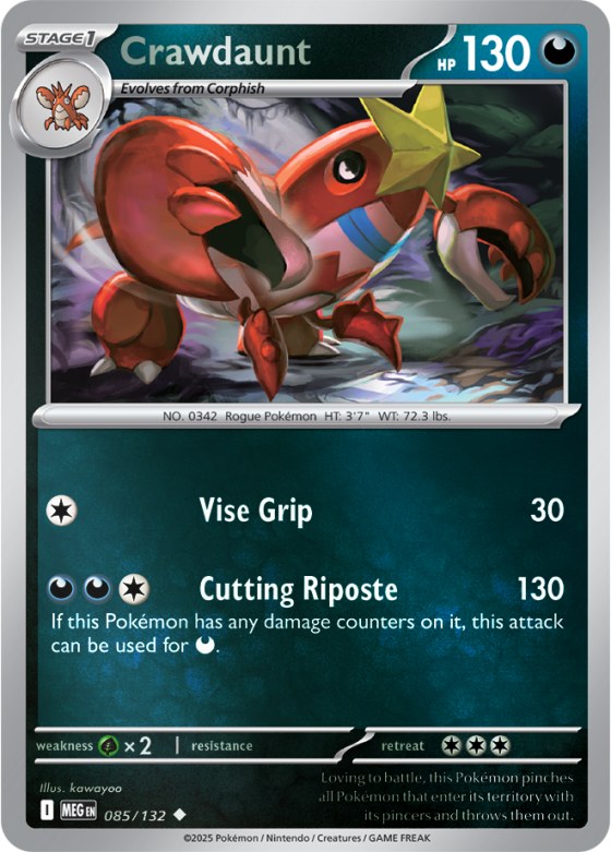 Crawdaunt - Reverse Holo