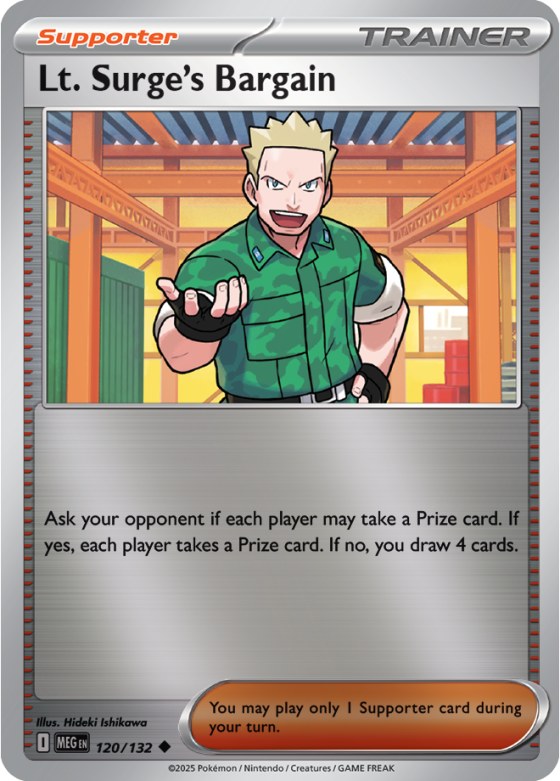 Lt. Surge's Bargain - Reverse Holo