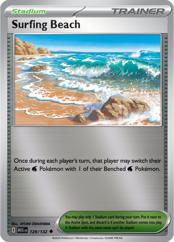 Surfing Beach - Reverse Holo