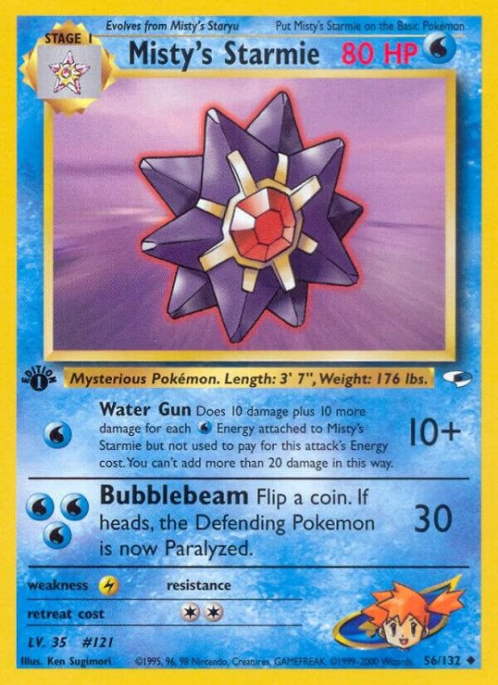 Misty's Starmie - 1st Edition