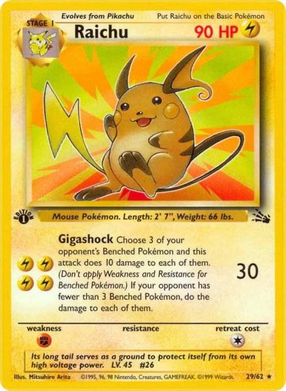 Raichu (29) - 1st Edition