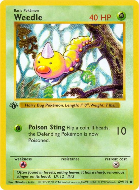 Weedle - 1st Edition