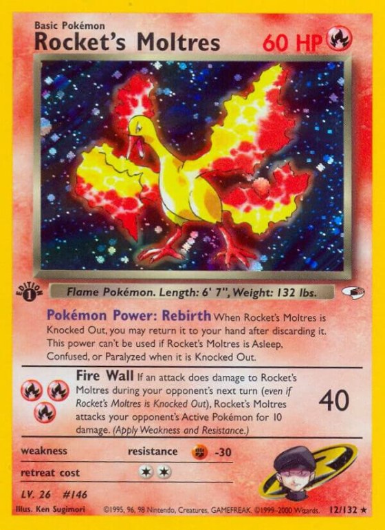 Rocket's Moltres - Unlimited Holo