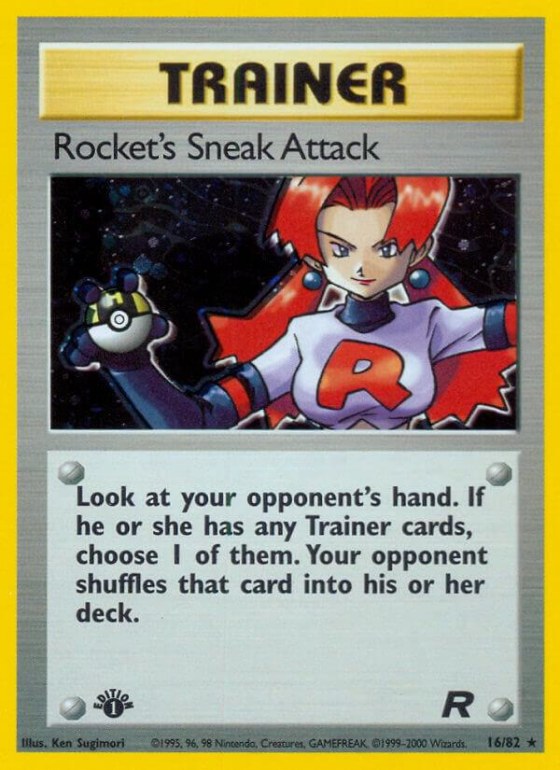 Rocket's Sneak Attack (16) - 1st Edition Holo
