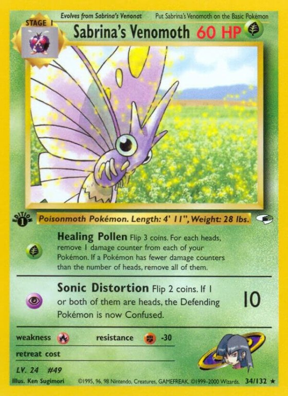 Sabrina's Venomoth - 1st Edition